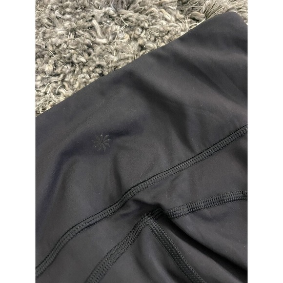 Athleta S Tailwind 7/8 Tight Black Relfective Pockets High Rise Stretch Pants - Picture 9 of 9
